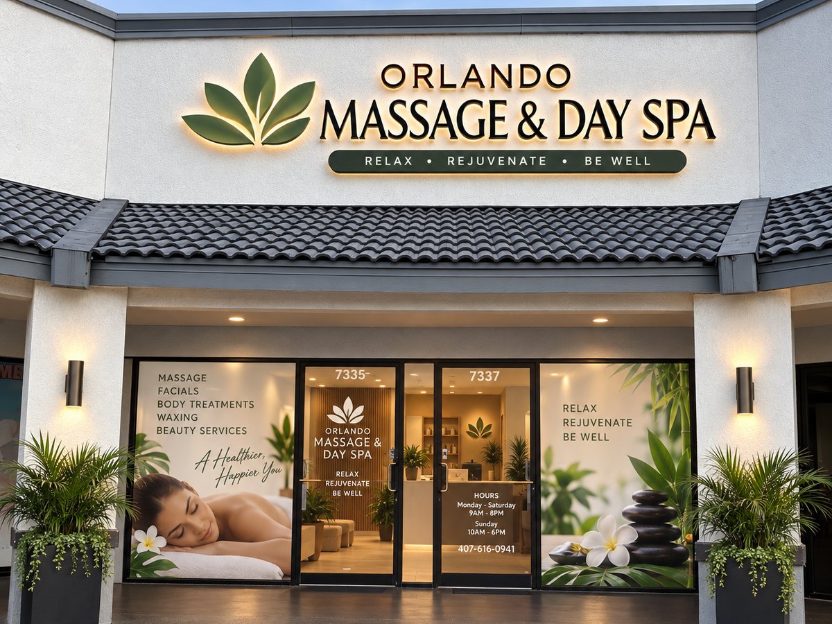 Massage and Spa concept for Lake Underhill Plaza