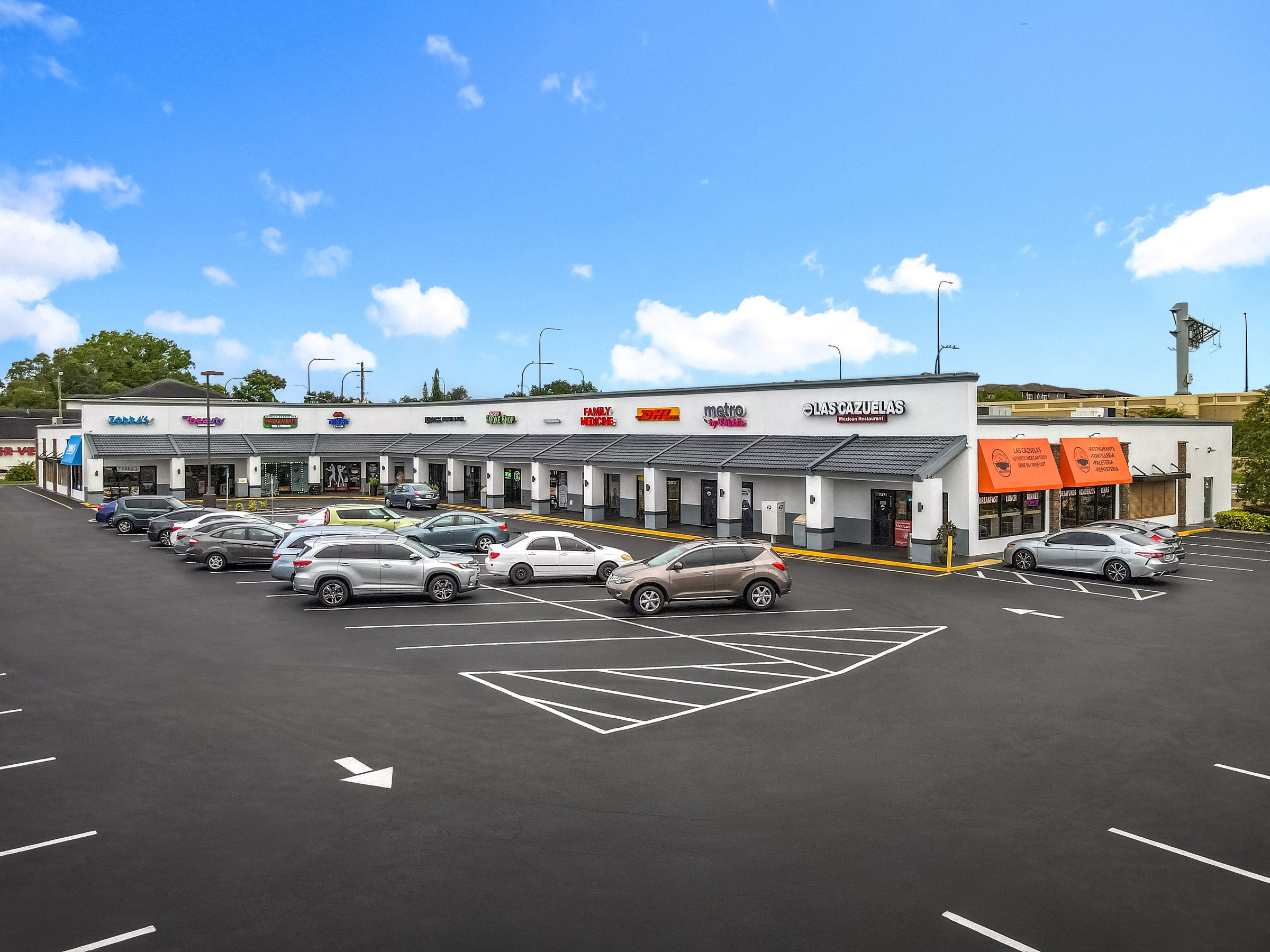 Lake Underhill Plaza shopping center in East Orlando, Florida